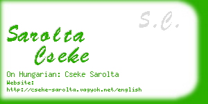 sarolta cseke business card